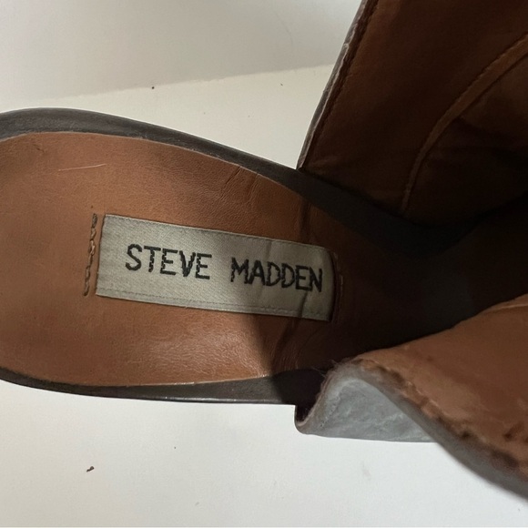 Steve Madden Carnabi chunky heel sandal, women’s size 9M, well loved, gray - Picture 8 of 9